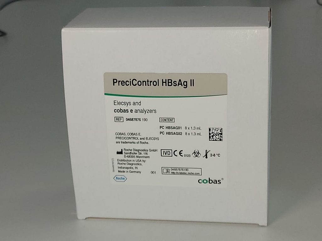 ROCHE ELECSYS PRECICONTROL HBSAG GEN 2 ((8+8) X 1,3ml) | Aldeal Lab ...