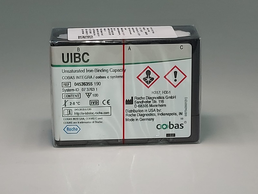 ROCHE COBAS UNSATURATED IRON BINDING CAPACITY (UIBC) (100 Test